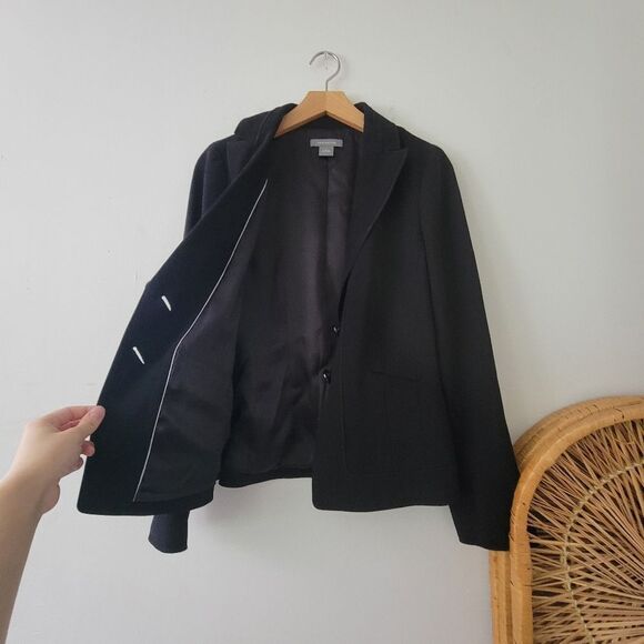 Ann Taylor Black Blazer Jacket 6 - Picture 7 of 7